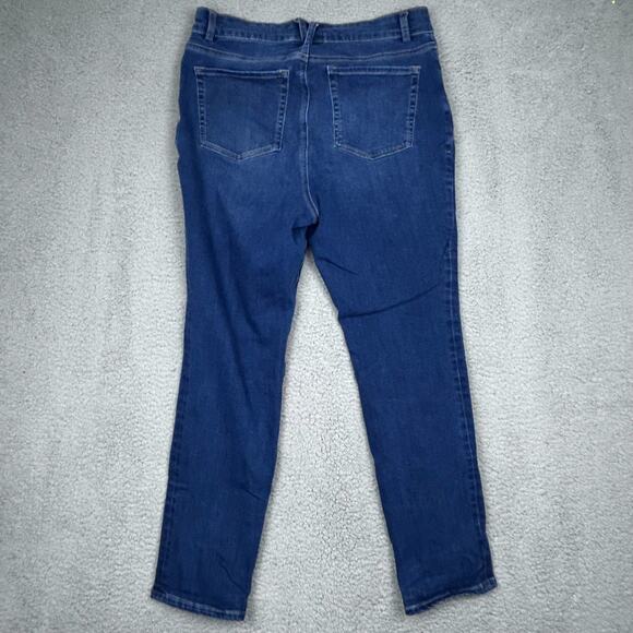 Duluth Trading Co Womens Straight Leg Jeans Size 10 Short Blue Denim 5 Pocket - Picture 3 of 13